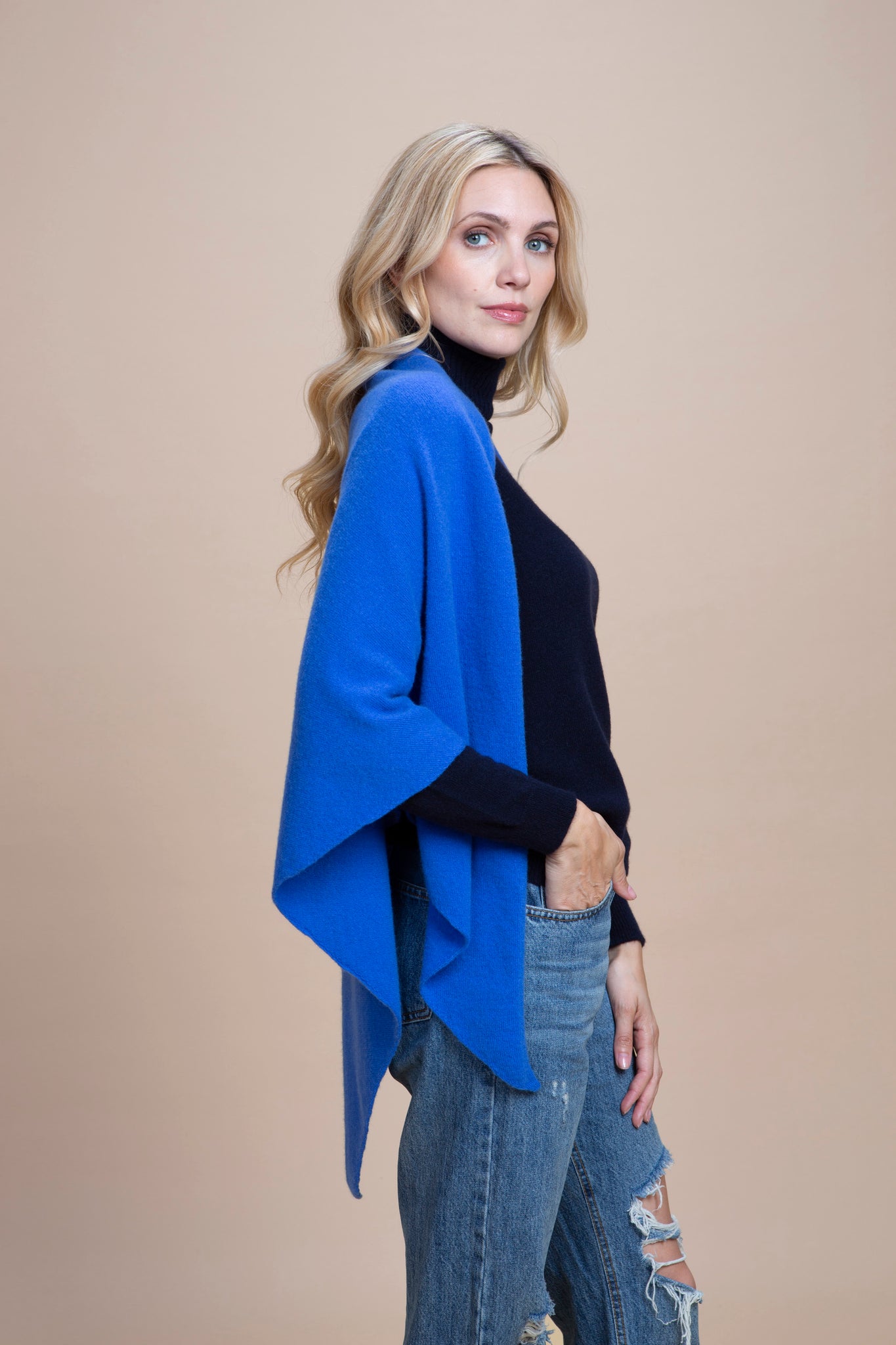 Abetone - Scialle a triangolo 100% Cashmere
