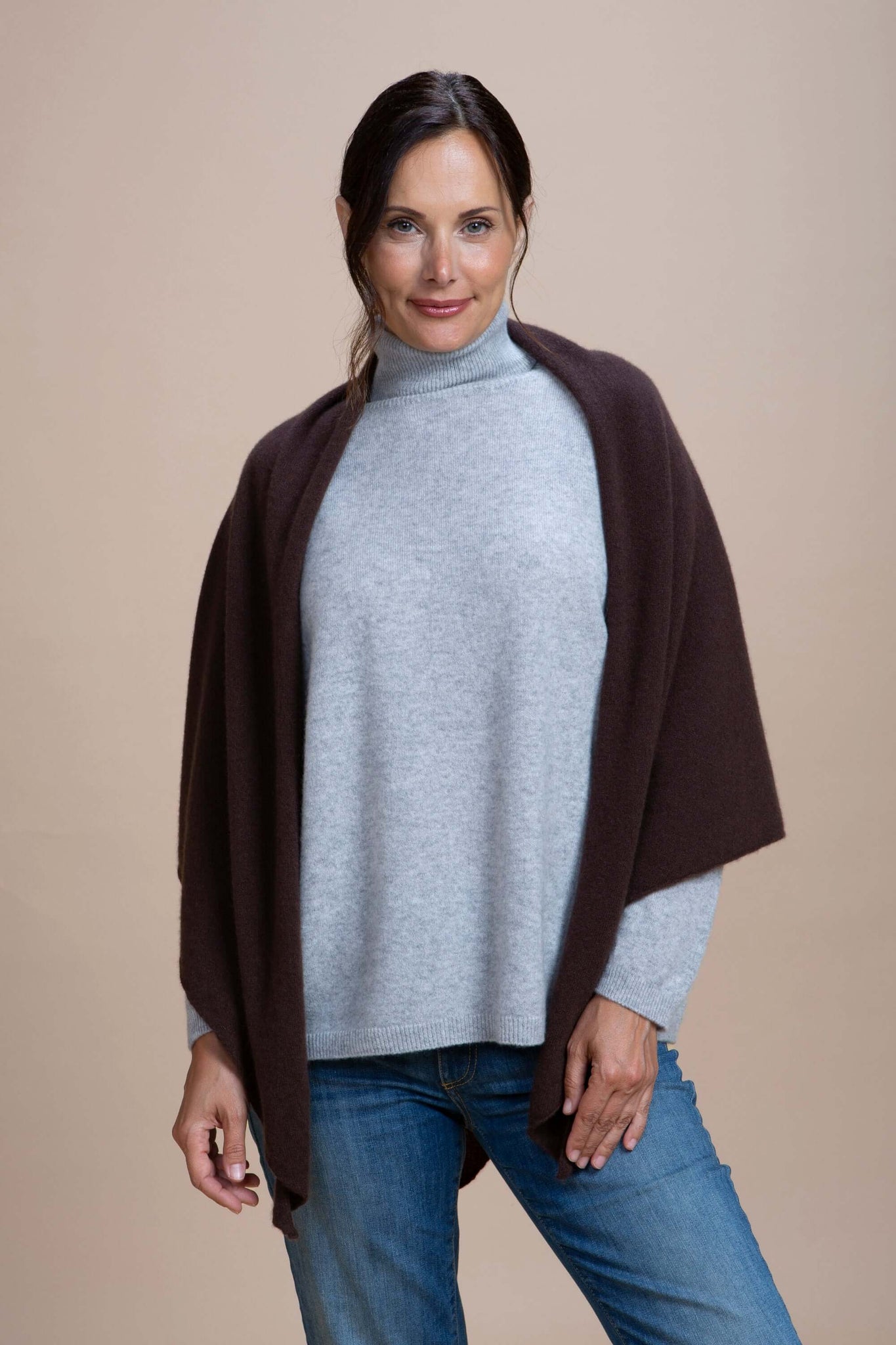 Abetone - Scialle a triangolo 100% Cashmere
