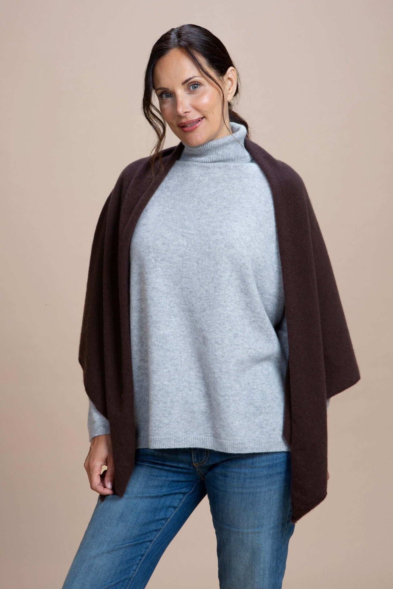 Abetone - Scialle a triangolo 100% Cashmere