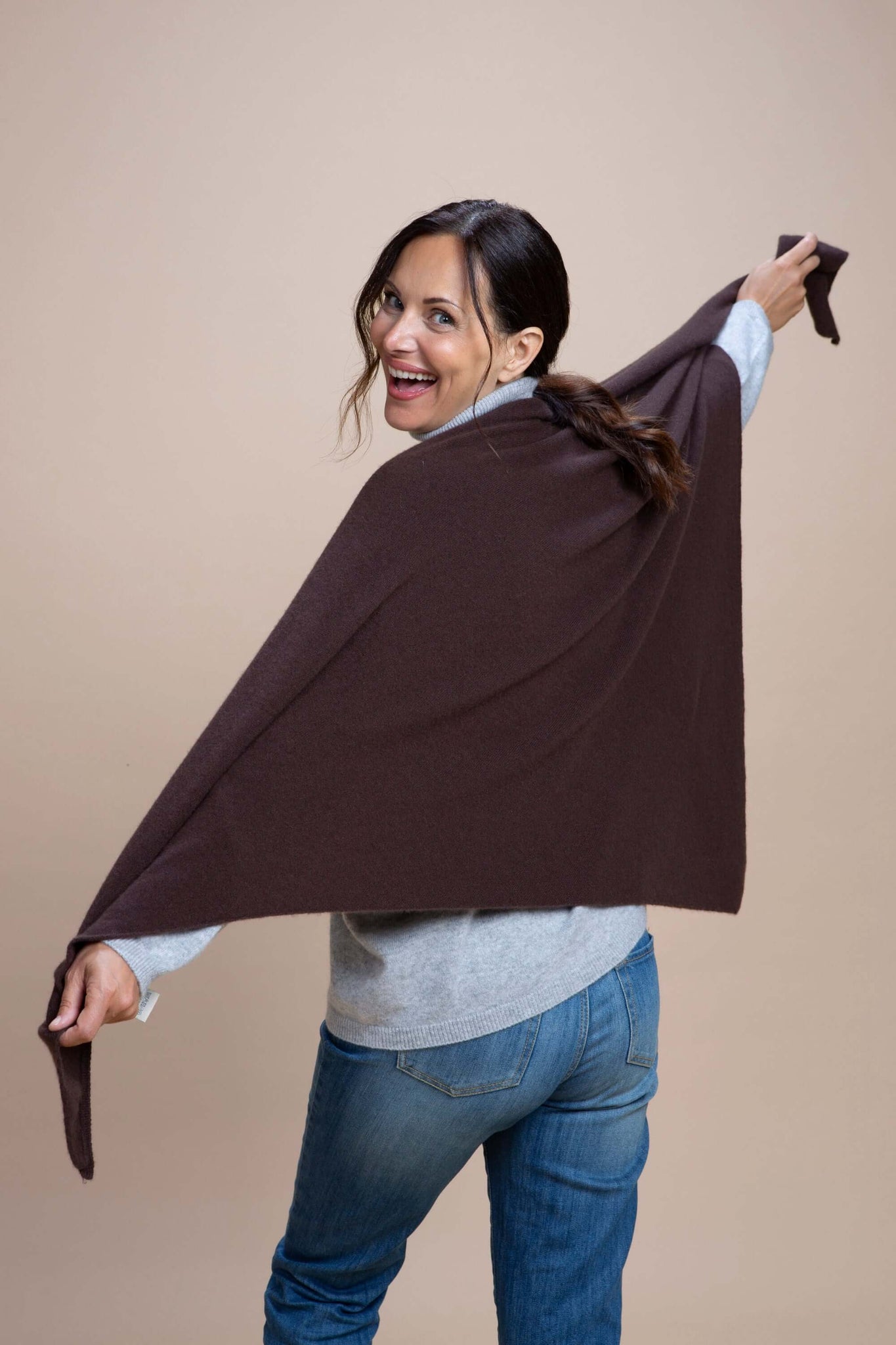 Abetone - Scialle a triangolo 100% Cashmere