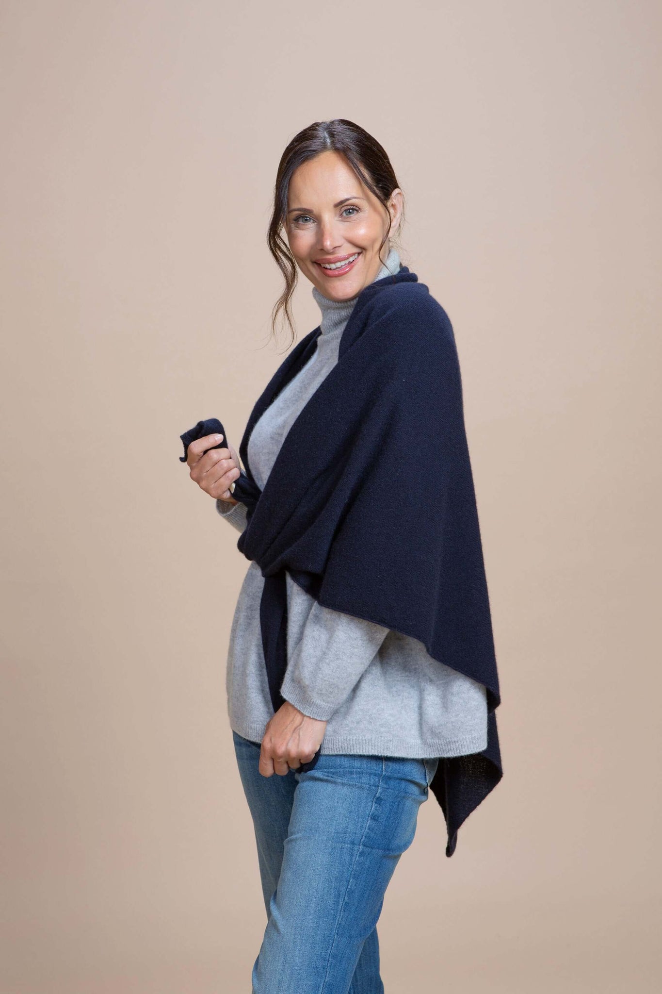 Abetone - Scialle a triangolo 100% Cashmere