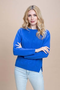Bormio - Girocollo con treccione 100% cashmere