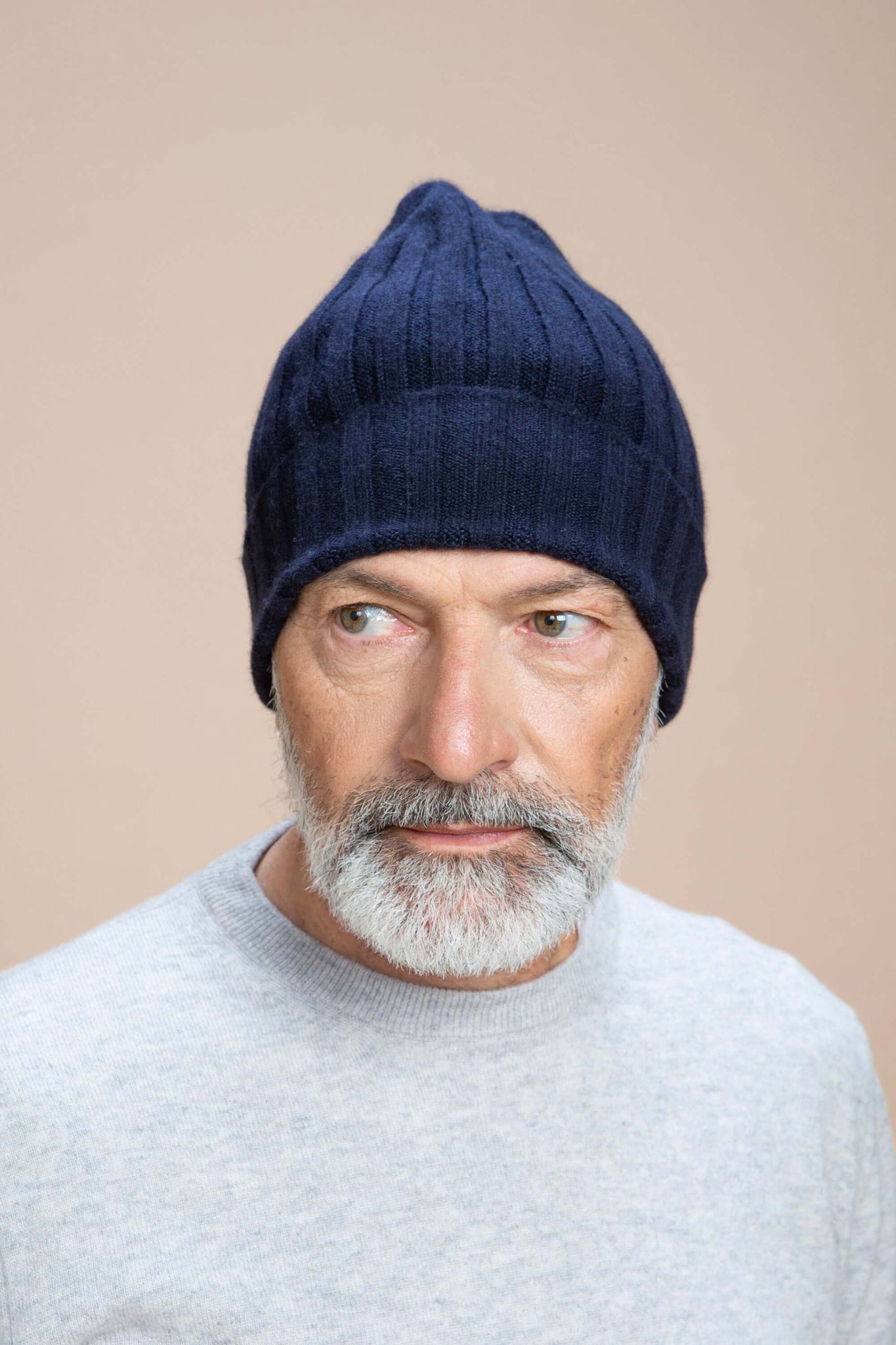 Brunico - Gorra de canalé 100% Cachemira
