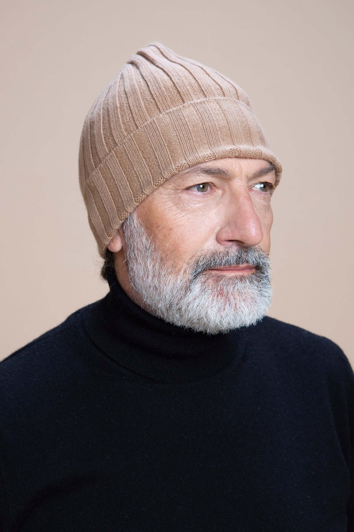 Brunico - Gorra de canalé 100% Cachemira