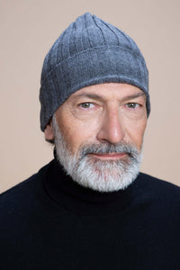 Brunico - Gorra de canalé 100% Cachemira