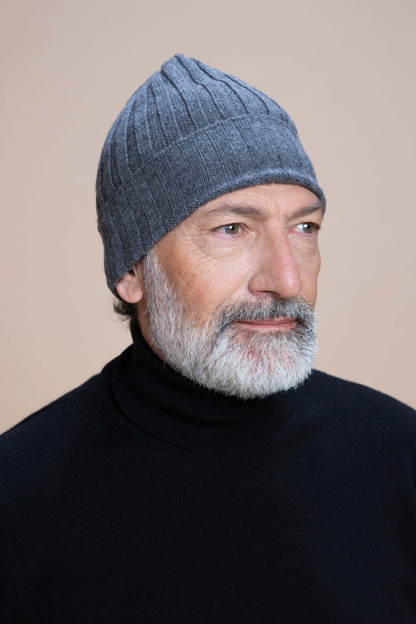 Brunico - Gorra de canalé 100% Cachemira