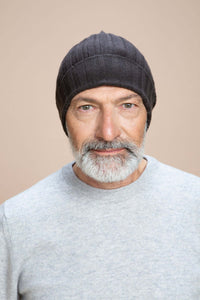 Brunico - Gorra de canalé 100% Cachemira