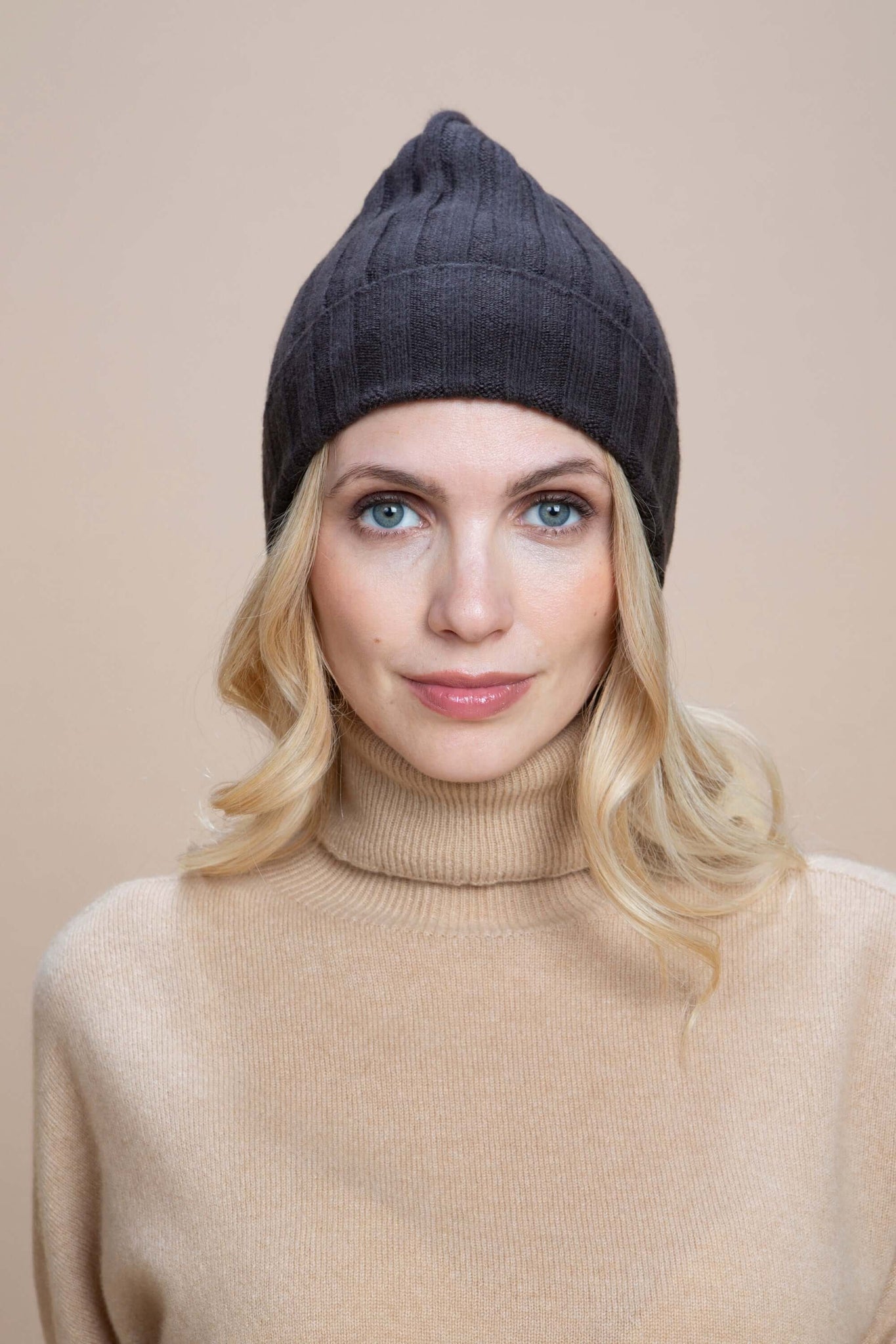 Brunico - Gorra de canalé 100% Cachemira