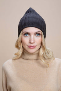Brunico - Gorra de canalé 100% Cachemira