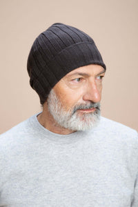 Brunico - Gorra de canalé 100% Cachemira
