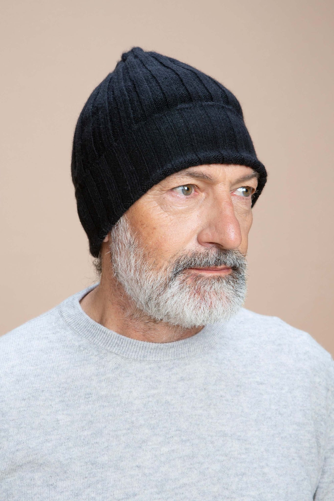 Brunico - Gorra de canalé 100% Cachemira