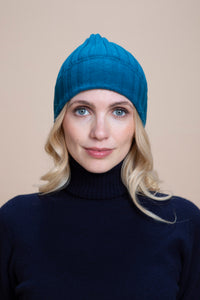 Brunico - Gorra de canalé 100% Cachemira