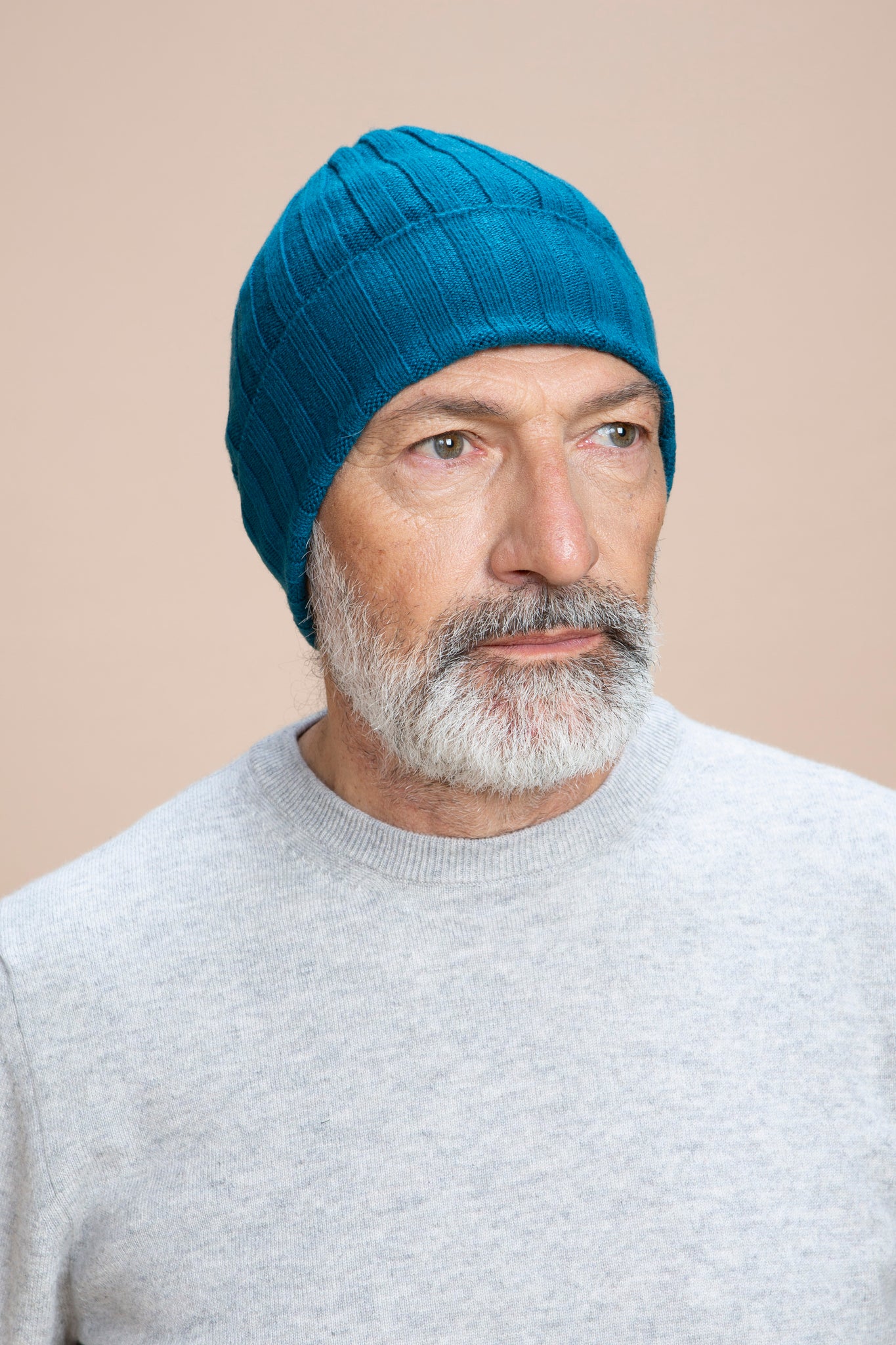 Brunico - Gorra de canalé 100% Cachemira