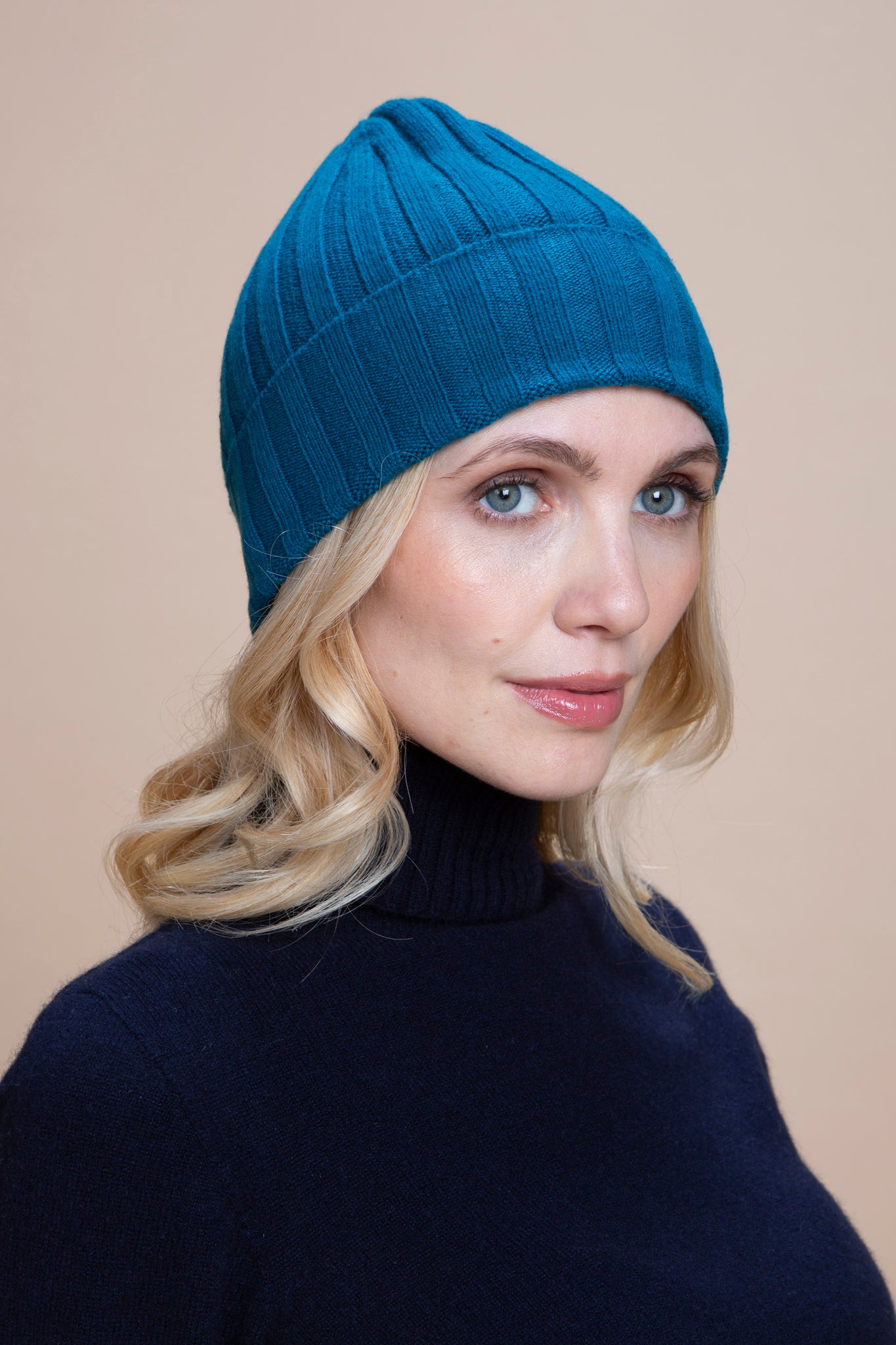 Brunico - Gorra de canalé 100% Cachemira