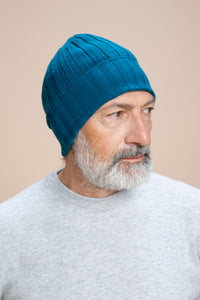 Brunico - Gorra de canalé 100% Cachemira