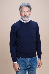 Caravaggio - Jersey de cuello redondo 100 % cachemir