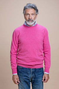 Caravaggio - Jersey de cuello redondo 100 % cachemir