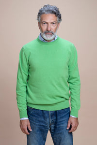 Caravaggio - Jersey de cuello redondo 100 % cachemir