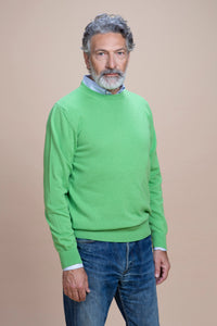Caravaggio - Jersey de cuello redondo 100 % cachemir