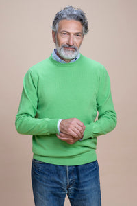 Caravaggio - Jersey de cuello redondo 100 % cachemir