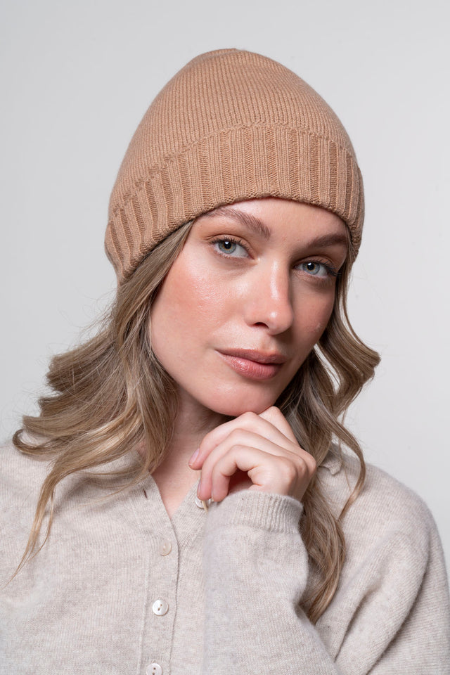Corvara - Cappello 100% cashmere donna