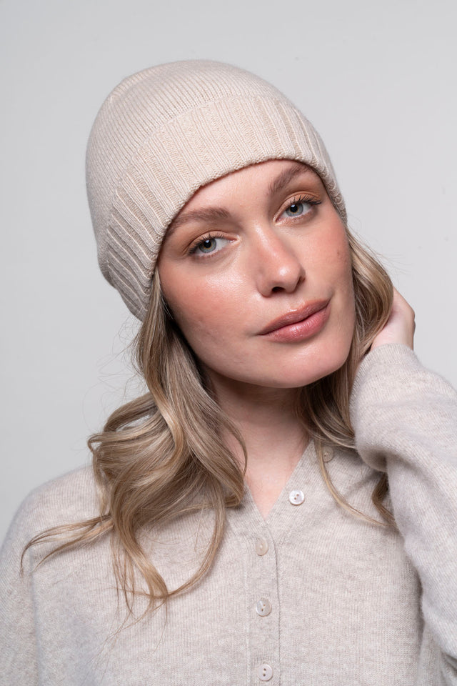 Corvara - Cappello 100% cashmere donna