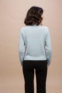 Dobbiaco - Dolcevita seamless (senza cuciture) con motivo aran + trecce sul davanti