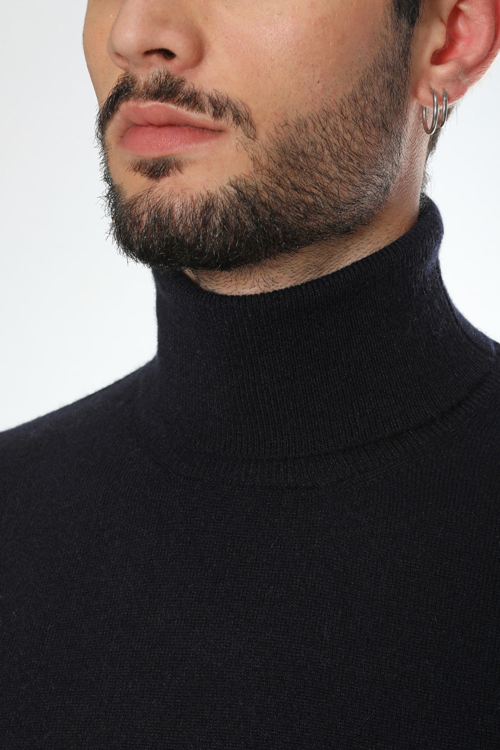 Giotto - Jersey de cuello alto 100 % cachemir