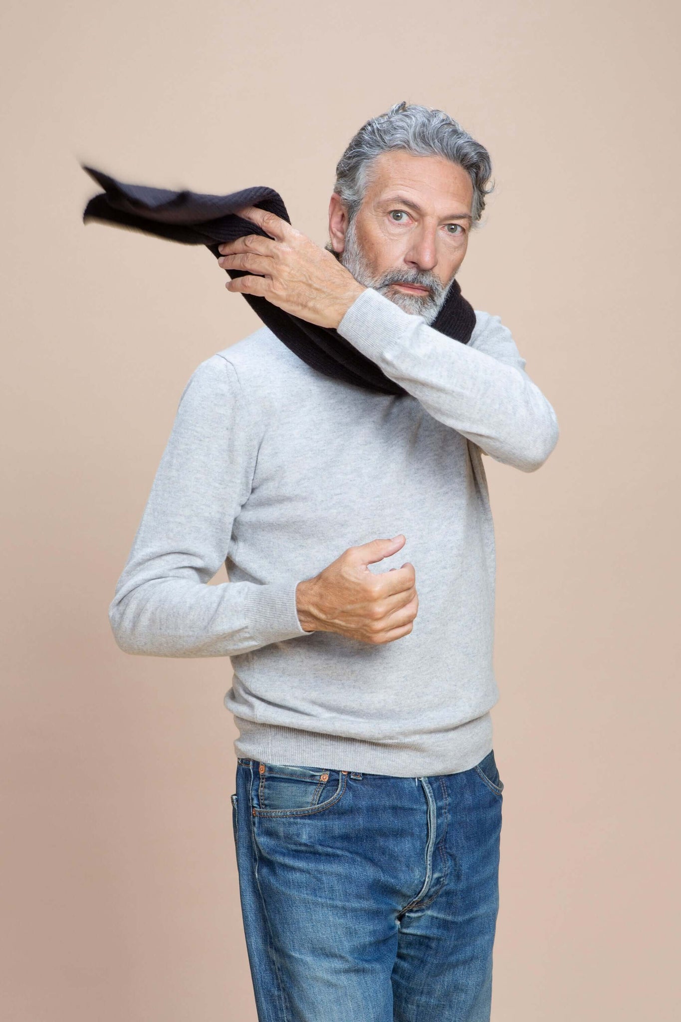 Gubbio - Sciarpone cashmere rigenerato