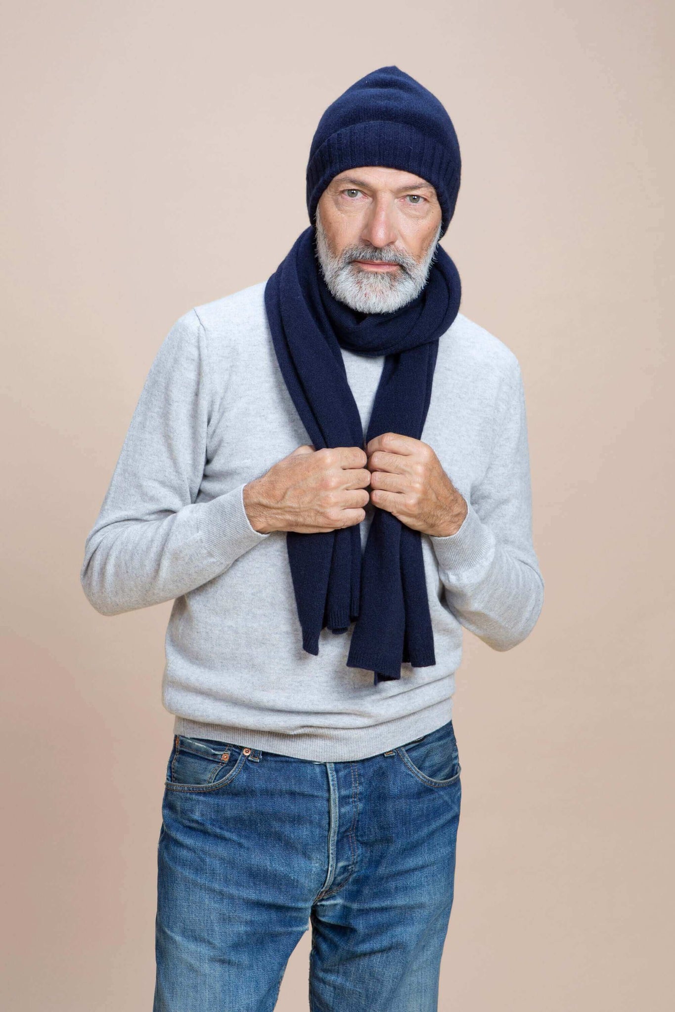 KIT Dolomiti - Cappello e Sciarpa 100% Cashmere