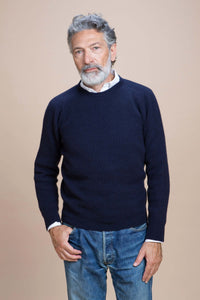 Leonardo - Girocollo a costa inglese 100% Cashmere