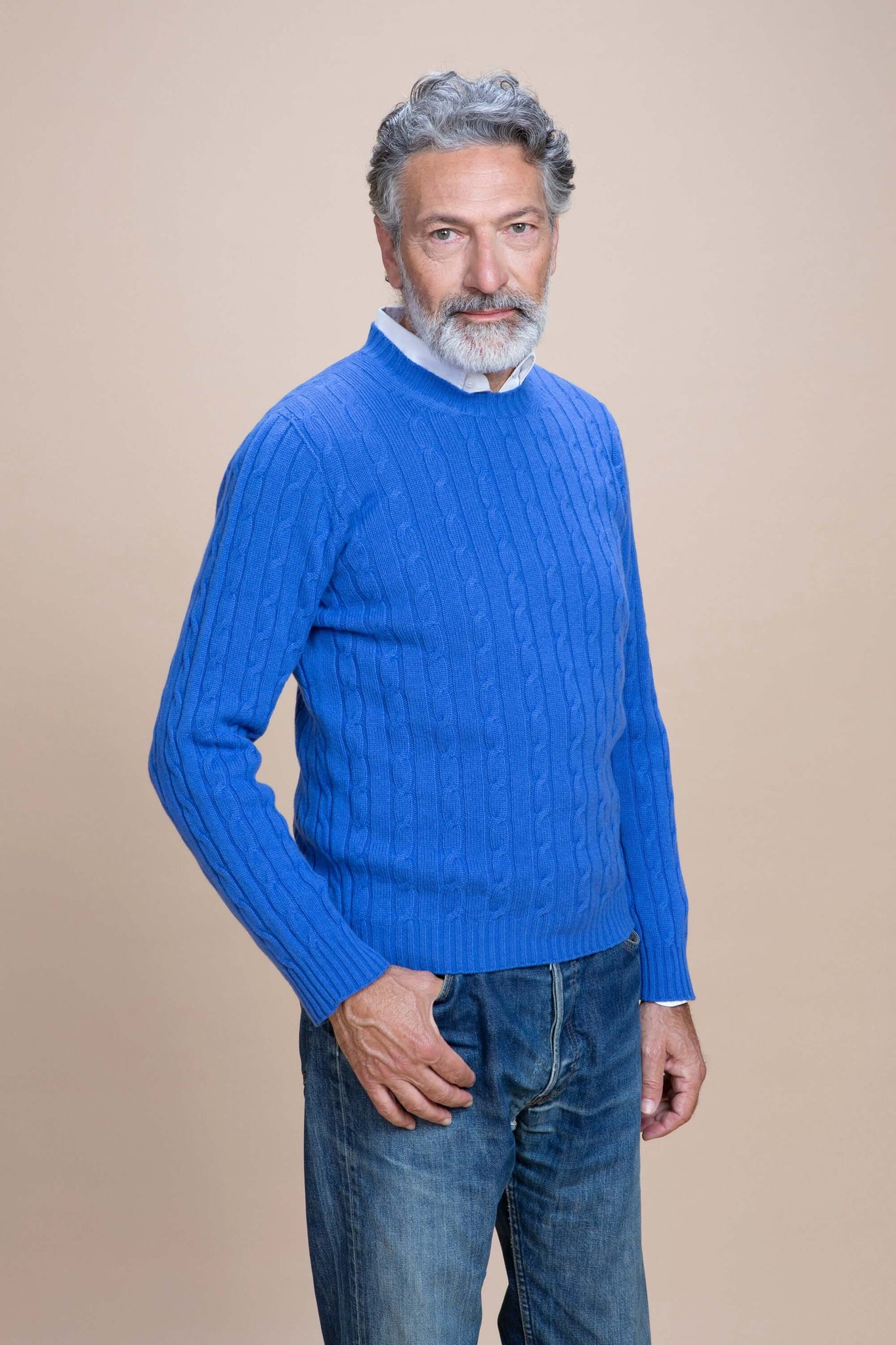 Modigliani - Girocollo a trecce 100% Cashmere