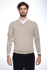 Tintoretto - Maglia con collo a V 100% Cashmere (colori fuori produzione)