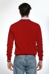 Tintoretto - Maglia con collo a V 100% Cashmere (colori fuori produzione)