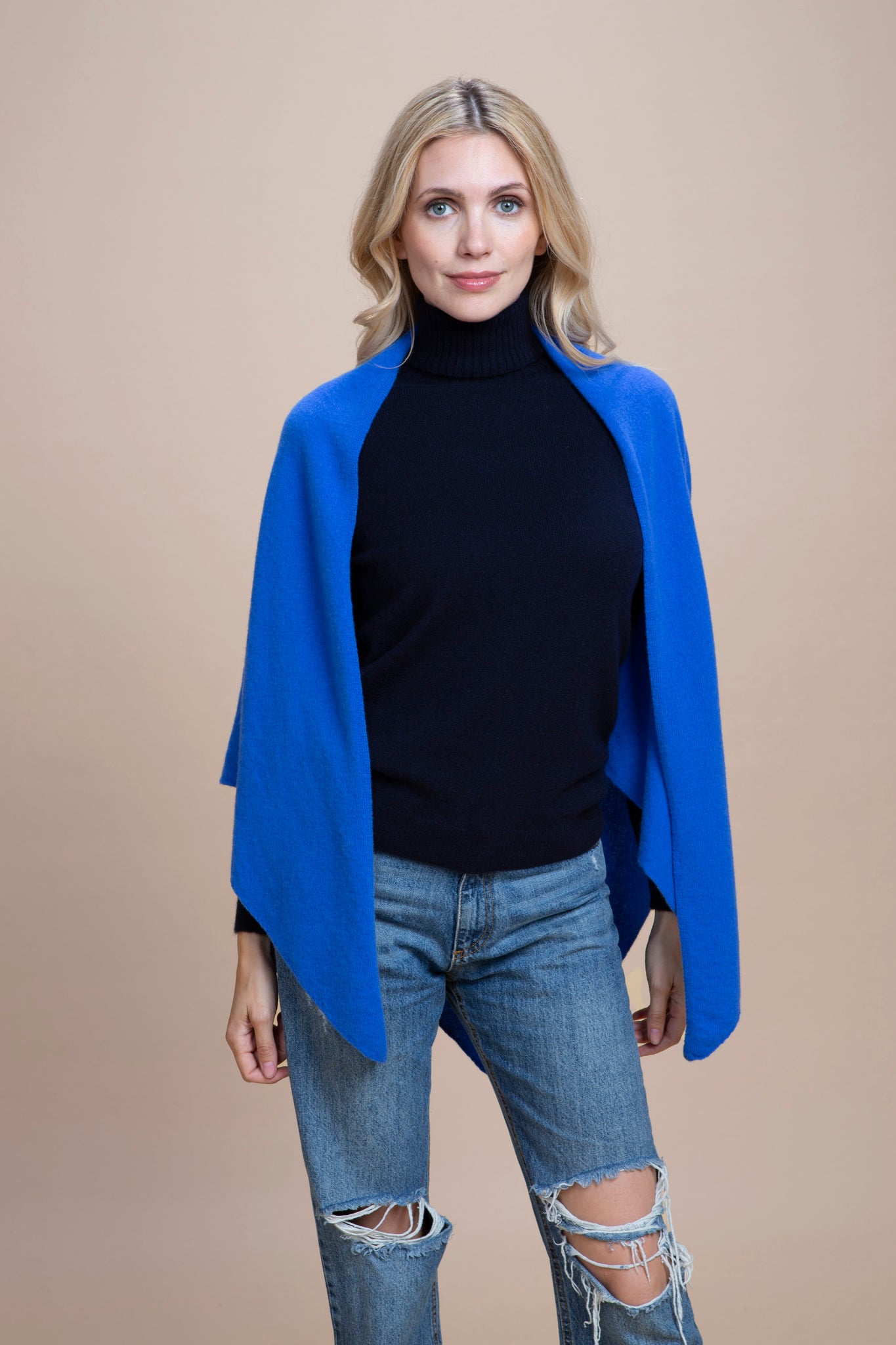 Abetone - Scialle a triangolo 100% Cashmere