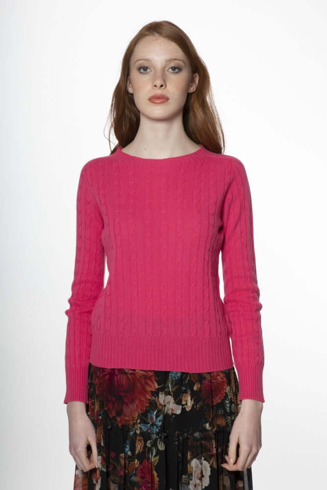 Aida - Maglia con trecce 100% cashmere