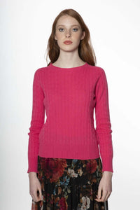 Aida - Maglia con trecce 100% cashmere
