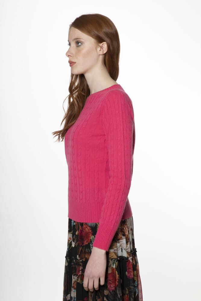 Aida - Maglia con trecce 100% cashmere