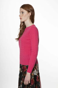 Aida - Maglia con trecce 100% cashmere
