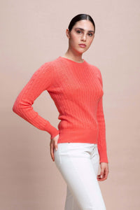 Aida - Maglia con trecce 100% cashmere