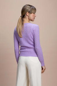 Aida - Maglia con trecce 100% cashmere