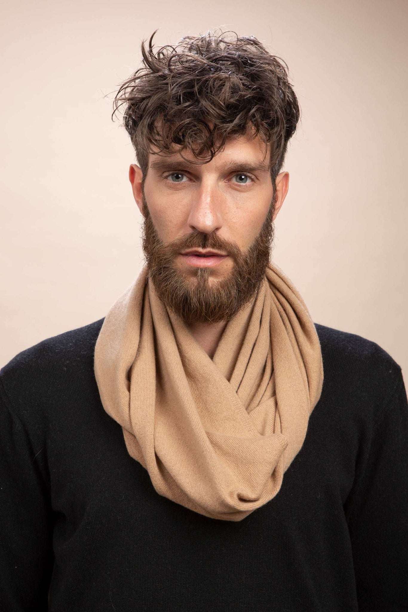 Cervinia - Sciarpa ad anello 100% Cashmere