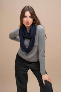 Cervinia - Sciarpa ad anello 100% Cashmere