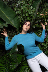 Aida - Maglia con trecce 100% cashmere