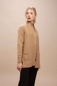 Favignana - Giacca lunga aperta 100% Cashmere