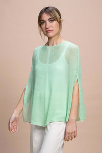 Fregene - Poncho traforato leggero 100% Cashmere