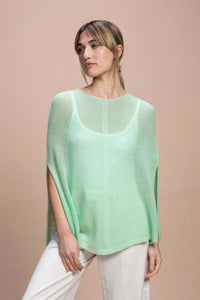 Fregene - Poncho traforato leggero 100% Cashmere
