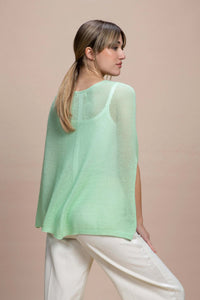 Fregene - Poncho traforato leggero 100% Cashmere