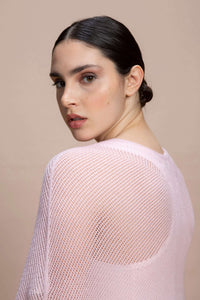 Fregene - Poncho traforato leggero 100% Cashmere