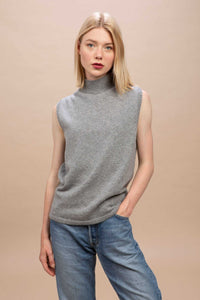 Marettimo - Lupetto smanicato 100% Cashmere